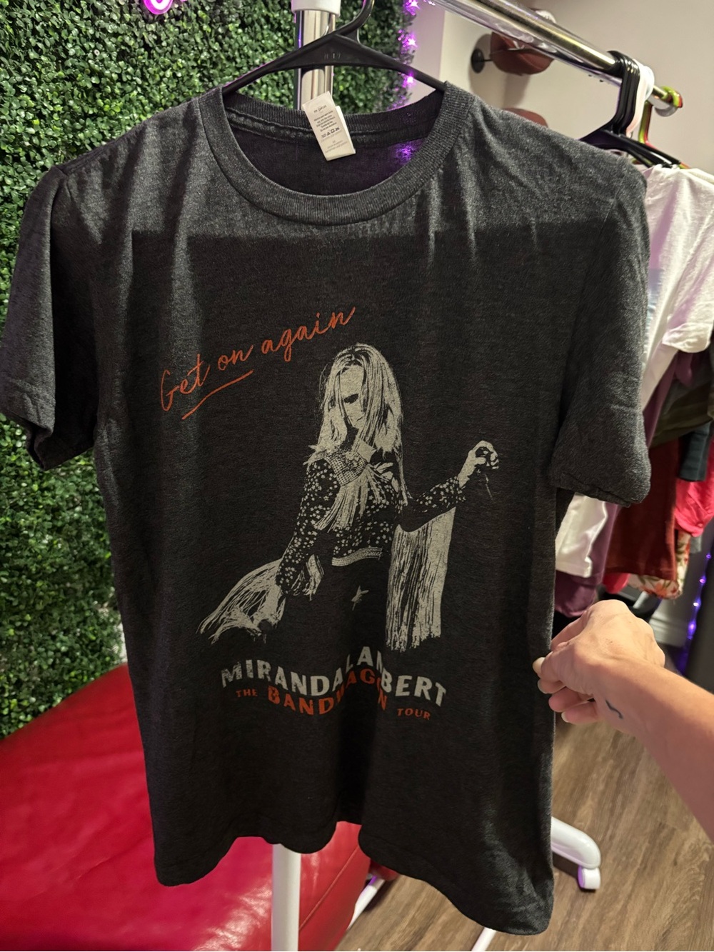 Miranda Lambert 'Get On Again' Tour Short Sleeve Graphic Tee - Gray